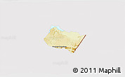 Physical 3D Map of Frontera Comalapa, cropped outside
