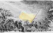 Physical 3D Map of Frontera Comalapa, desaturated