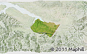 Satellite 3D Map of Frontera Comalapa, lighten