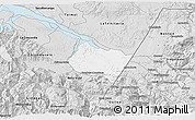 Silver Style 3D Map of Frontera Comalapa