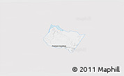 Silver Style 3D Map of Frontera Comalapa, single color outside