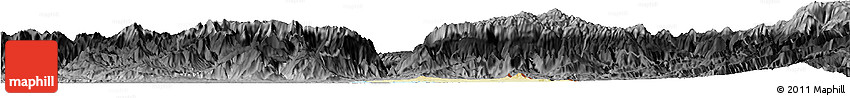 Physical Horizon Map of Frontera Comalapa, darken, desaturated Physical Horizon Map of Frontera Comalapa, darken, desaturated