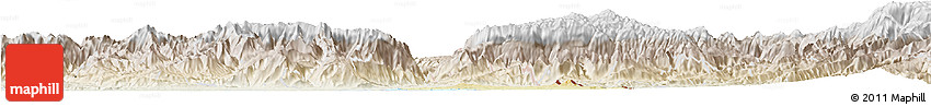 Physical Horizon Map of Frontera Comalapa, lighten