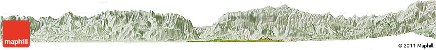 Satellite Horizon Map of Frontera Comalapa, lighten