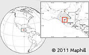 Blank Location Map of Frontera Comalapa, highlighted parent region