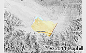 Physical Map of Frontera Comalapa, lighten, desaturated