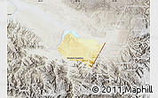 Physical Map of Frontera Comalapa, lighten, semi-desaturated