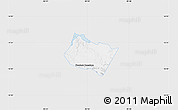 Silver Style Map of Frontera Comalapa, single color outside