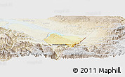 Physical Panoramic Map of Frontera Comalapa, lighten