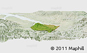 Satellite Panoramic Map of Frontera Comalapa, lighten