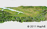 Satellite Panoramic Map of Frontera Comalapa