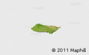 Satellite Panoramic Map of Frontera Comalapa, single color outside