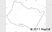 Blank Simple Map of Frontera Comalapa, cropped outside