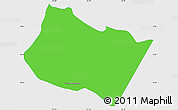 Political Simple Map of Frontera Comalapa, single color outside
