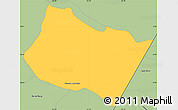 Savanna Style Simple Map of Frontera Comalapa