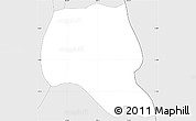 Silver Style Simple Map of Frontera Hidalgo