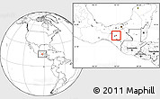Blank Location Map of Ixtapa