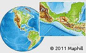 Physical Location Map of Ixtapa