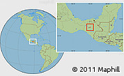 Savanna Style Location Map of Ixtapa