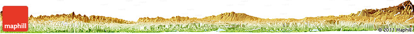 Physical Horizon Map of Lago P. Netzahualcoyotl