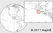 Blank Location Map of Metapa, highlighted parent region