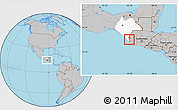 Gray Location Map of Metapa, highlighted parent region