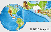 Physical Location Map of Metapa, highlighted parent region