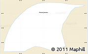 Classic Style Simple Map of Metapa, single color outside