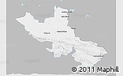 Gray 3D Map of Palenque, single color outside