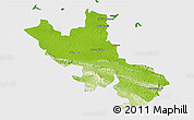 Physical 3D Map of Palenque, single color outside