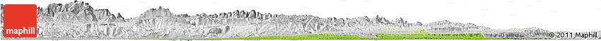 Physical Horizon Map of Palenque, lighten, desaturated