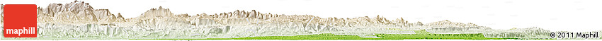 Physical Horizon Map of Palenque, lighten