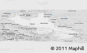 Silver Style Panoramic Map of Palenque