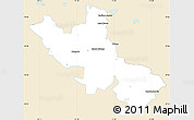 Classic Style Simple Map of Palenque, single color outside