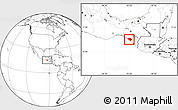 Blank Location Map of Pijijiapan