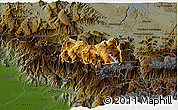 Physical 3D Map of Siltepec, darken