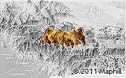 Physical 3D Map of Siltepec, lighten, desaturated