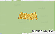 Savanna Style 3D Map of Siltepec, single color outside
