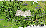 Shaded Relief 3D Map of Siltepec, satellite outside