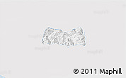 Silver Style 3D Map of Siltepec, single color outside