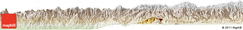 Physical Horizon Map of Siltepec, lighten