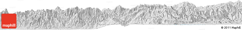 Silver Style Horizon Map of Siltepec
