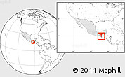 Blank Location Map of Siltepec, highlighted country, within the entire country