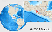 Shaded Relief Location Map of Siltepec
