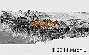 Physical Panoramic Map of Siltepec, desaturated