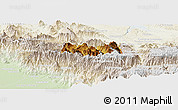 Physical Panoramic Map of Siltepec, lighten