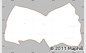 Gray Simple Map of Siltepec, cropped outside