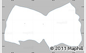 Gray Simple Map of Siltepec, single color outside