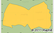 Savanna Style Simple Map of Siltepec, cropped outside