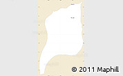 Classic Style Simple Map of Tuxtla Chico, single color outside